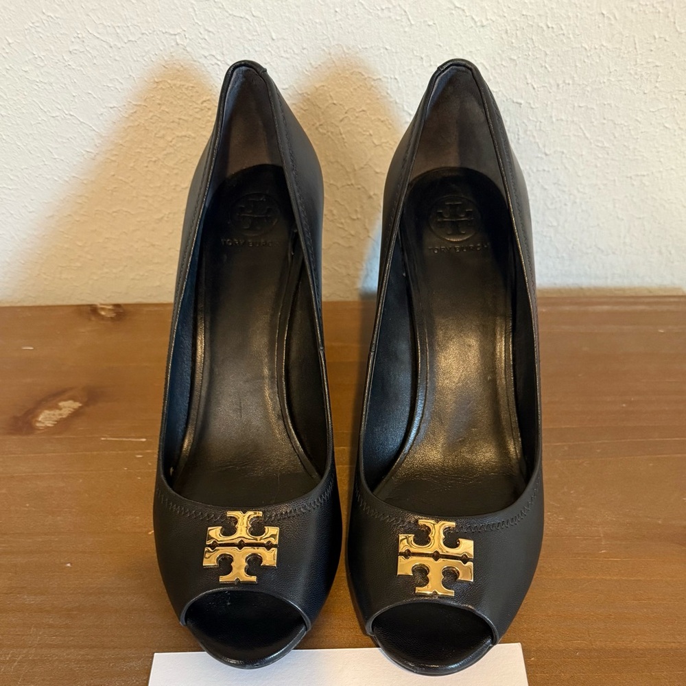 Tory Burch Black Heeled Elegance